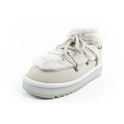 12. D.Franklin Damen Winter Schneestiefel, modisches Fellfutter, grau