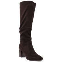 Damenstiefel mit Blockabsatz in Schokoladenbraun Jezzi MR2623-7