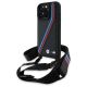 BMW M Edition Carbon Tricolor Lines & Strap Hülle für iPhone 16 Pro Max – Schwarz