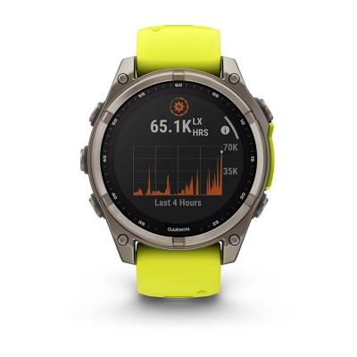 2. Garmin Fenix 8 Solar Saphirgelbe Uhr