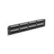 3. LANBERG Patchpanel, 48 Ports, 2 HE, Cat.6, Schwarz, PPU6-2048-B
