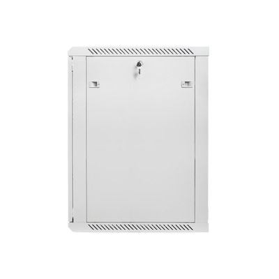 5. Lanberg WF01-6618-10S Einbauschrank (18 HE; 900 mm / 600 mm / 600 mm; Wandmontage; Glas; 19 Zoll; grau)
