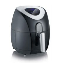 Severin 2430 Einzel-Heißluftfritteuse 3,2 l, autonom, 1500 W, Schwarz, Edelstahl