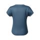 3. Zoom-T-Shirt für Damen (dunkelblaue Denim-Melange)