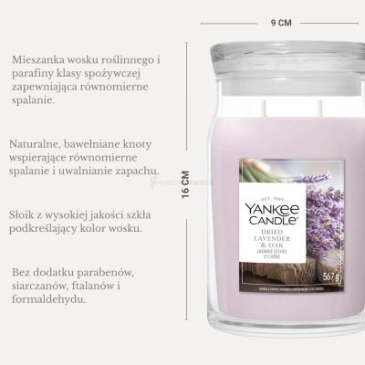 3. Große Kerze DRIED LAVENDER & OAK YANKEE