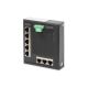 8-Port Gigabit Ethernet Switch, DIN-Montage, erweiterter Temperaturbereich.