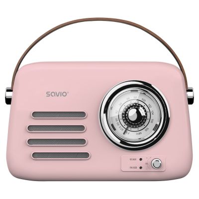 SAVIO Tragbares Radio Pink RS-03