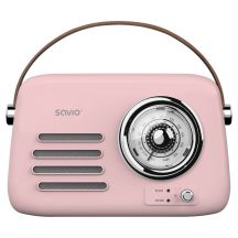 SAVIO Tragbares Radio Pink RS-03