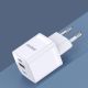 6. Wandladegerät GaN 33W PPS USB C/USB Dudao A13Pro - weiß