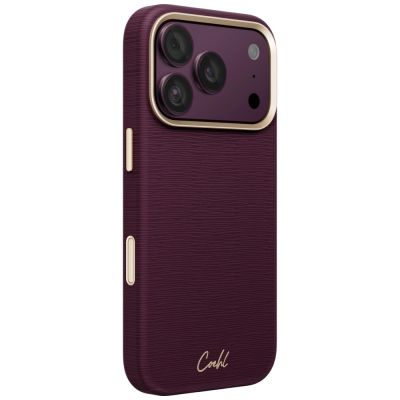 2. Uniq Coehl Mirelle Magnetische Ladehülle für iPhone 18 Pro / 17 Pro – Burgunderrot