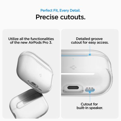 13. Spigen Liquid Crystal Hülle für AirPods Pro 3 – Transparent