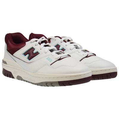 3. New Balance 550 Burgundy Cyan Sneakers - BB550WBG