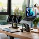 18. Wozinsky WRS-CPY84SB 360-Grad-Laptop- und Tablet-Ständer aus Aluminium + kostenloser Smartphone-Ständer – Schwarz