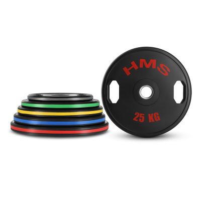 8. TOG25 2 x 25 kg OLYMPISCHE GUMMIBESCHICHTETE PLATTE 2 x 25 kg HMS