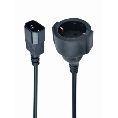 2. GEMBIRD PC-SFC14M-01 Adapter (C14 / IEC C14 / IEC 320 C14 M - Schuko, Schuko F; 0,15 m; schwarz)