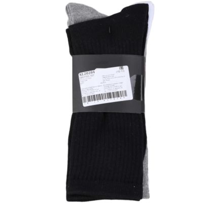 2. Skechers 3er-Pack Unisex-Sneaker aus weichem Kunststoff, Rundhalsausschnitt, S601102-107, Weiß, Größe 43-46