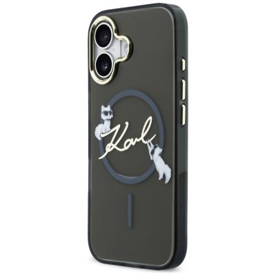 2. Karl Lagerfeld IML Choupettes Karl Script Logo MagSafe iPhone 17 Hülle - Schwarz