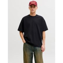 Jack&Jones Herren-T-Shirt JJEBARRON TEE SS O-NECK NOOS 12298906 SCHWARZ