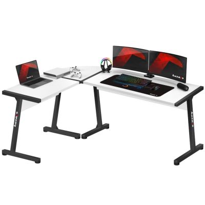 9. Huzaro Hero 6.0 Weißer Gaming-Schreibtisch