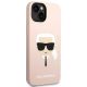 4. Karl Lagerfeld KLHMP14SSLKHLP iPhone 14 6.1" Hardcase hellrosa / hellrosa Silikon Karl`s Head Magsafe