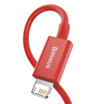 3. Baseus Superior USB - Lightning Kabel 2,4 A 1 m rot (CALYS-A09)