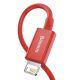 3. Baseus Superior USB - Lightning Kabel 2,4 A 1 m rot (CALYS-A09)