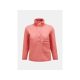 Peak Performance W Fleece Snap T Rosa Sweatshirt