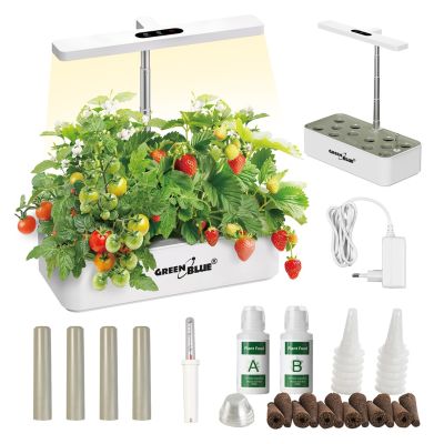 3. GREENBLUE SMARTES INDOOR-ANBAUSYSTEM, SMARTES PFLANZENTOPF, FASSUNGSVERMÖGEN 4 L, FÜR 12 PFLANZEN, VOLLSPEKTRUM-LEDS