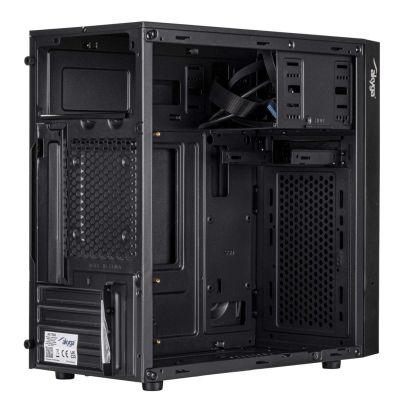 4. AKYGA Micro-Tower-ATX-Gehäuse mit USB-C-Anschluss AK19BK