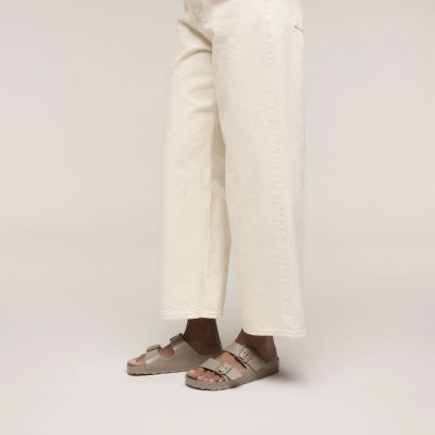 4. Birkenstock Damen-Flip-Flops ARIZONA EVA 1030466 GRAU TAUPE (schmale Weite)