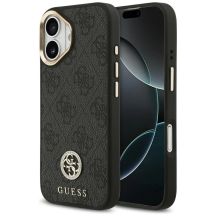 Guess 4G Strass Logo MagSafe Hülle für iPhone 17 - Schwarz