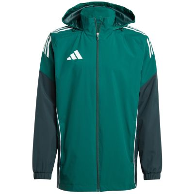 9. adidas Tiro 25 Competition Allwetter-Herrenjacke Grün JI8936