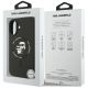 8. Karl Lagerfeld Silikon-Hülle Karl&Choupette Ring MagSafe für iPhone 17 - Schwarz