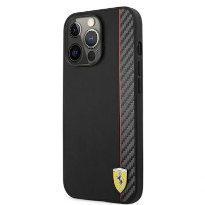 2. Ferrari On Track Carbon Stripe Hülle für iPhone 13 / 13 Pro - Schwarz