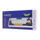5. Machenike K600-B82W Kabellose mechanische Gaming-Tastatur mit Hintergrundbeleuchtung, GR Silver Switches - Schwarz