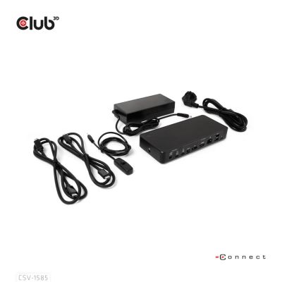 8. CLUB3D CSV-1585 KVM-Switch Schwarz
