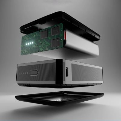 3. Powerbank SBS 20000mAh 65W PD AFC USB-C USB-A für Laptop, Tablet, Smartphone - schwarz