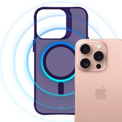 22. 3mk Smoke MagCase für iPhone 16 Pro – Lila