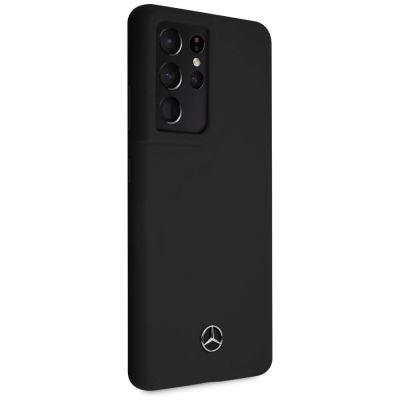 4. Mercedes Silicone Line Case für Samsung Galaxy S21 Ultra - Schwarz