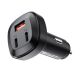 3. Acefast Autoladegerät 66W 2x USB Typ C / USB, PPS, Power Delivery, Quick Charge 4.0, AFC, FCP, SCP schwarz (B3 schwarz)