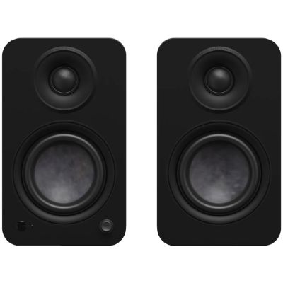 Kanto Audio YU4 – 140W Aktive Bluetooth-/Phono-Lautsprecher – Mattschwarz (Paar)