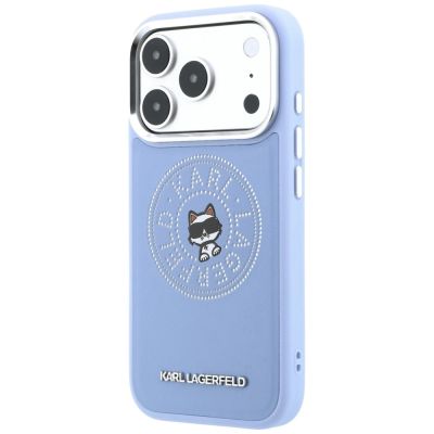 2. Karl Lagerfeld Point & Choupette Sketch MagSafe Hülle für iPhone 18 Pro Max / 17 Pro Max – Blau