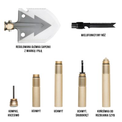 6. MACGYVER TAKTISCHE SCHAUFEL 14 IN 1 MULTITOOL 102277