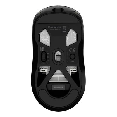 7. GENESIS Zircon 660 Gaming-Maus, Rechtshänder, kabellos (RF), Bluetooth, USB Typ-A, optischer Sensor, 12.000 DPI