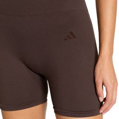 4. adidas Workout Essentials Strickleggings für Damen, 4 Zoll, Braun KE5841
