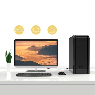 12. Orico XD-DITV-Kabel DVI 24+1 VGA Full HD Adapter 5 m - schwarz