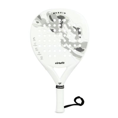 VIRTUFIT HYBRID PADELSCHLÄGER - WEISS-GRAU