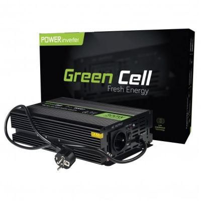 6. GREEN CELL INV07 WECHSELRICHTER 12V-230V 300W/600W REINE SINUSWELLEN