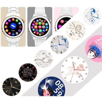 3. Rubicon RNCE92 PRO Damen-Smartwatch Weiß/2 x SMARUB171 Armband