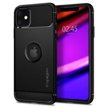 Spigen Rugged Armor Hülle für iPhone 11 – Mattschwarz